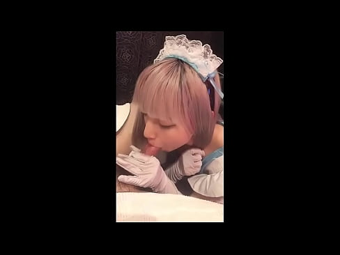 ❤️ Japoński Idol [mayuka], kostium francuskiej pokojówki, część 1, obciąganie i walenie konia z balsamem ❤️❌ Just porn at us ﹏